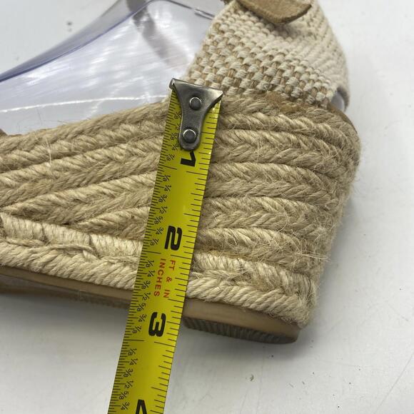 Apaseart Espardrille Wedge Heel Ankle Strap Leather Made in Spain Size 9.5 - Picture 8 of 13